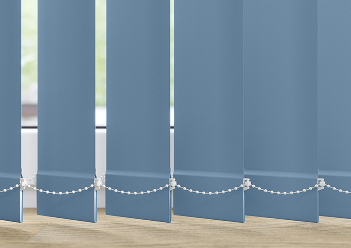 Trinity (Blackout), Delph Blue - Vertical Blind - Image 4